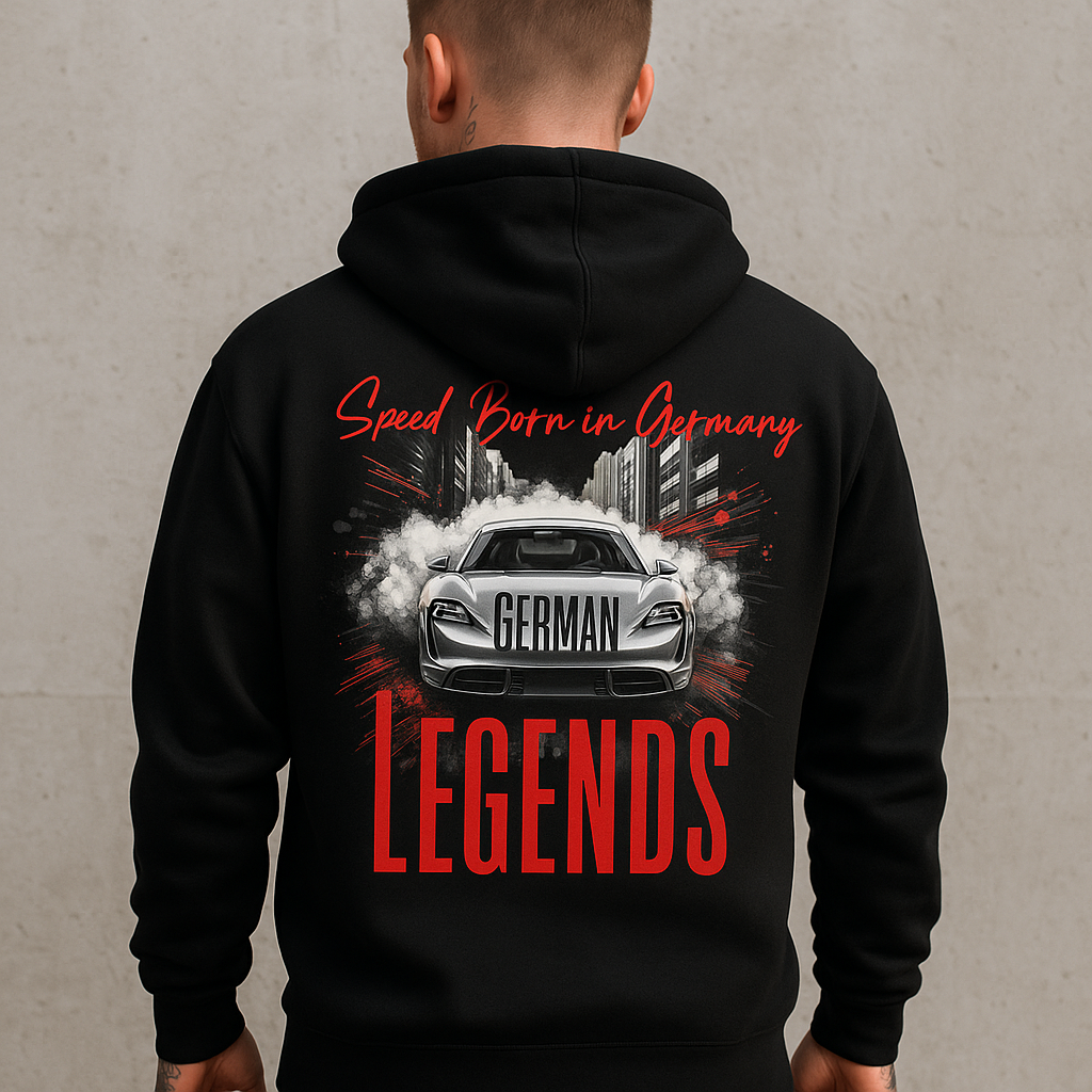 Speed. Born in Germany-Unisex-Kapuzenpullover